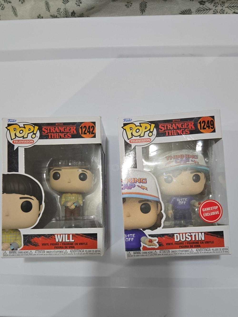 Funko Pop Stranger Things Will & Dustin Vinyl Figures - Yellow, Blue